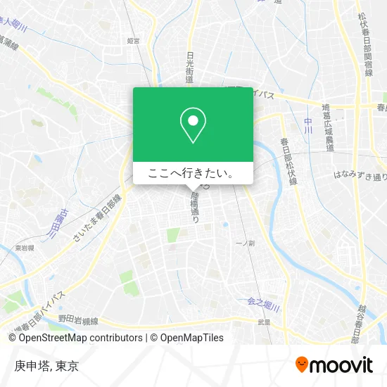 庚申塔地図