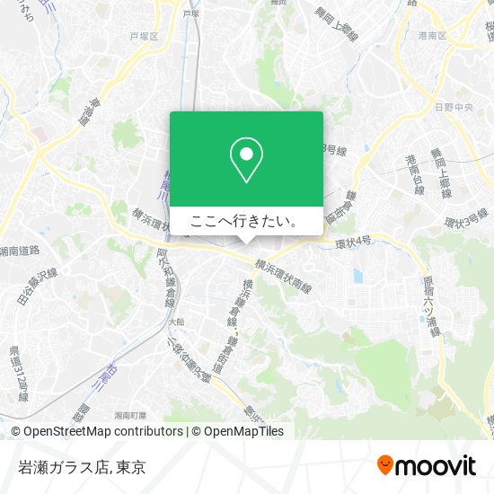 岩瀬ガラス店地図