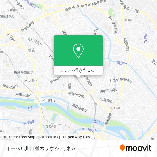 オーベル川口並木サウシア地図