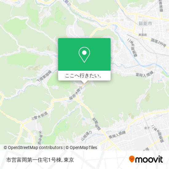 市営富岡第一住宅1号棟地図