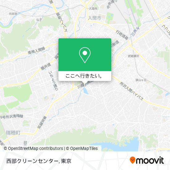 西部クリーンセンター地図