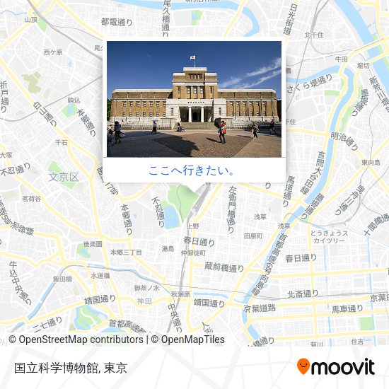 国立科学博物館地図