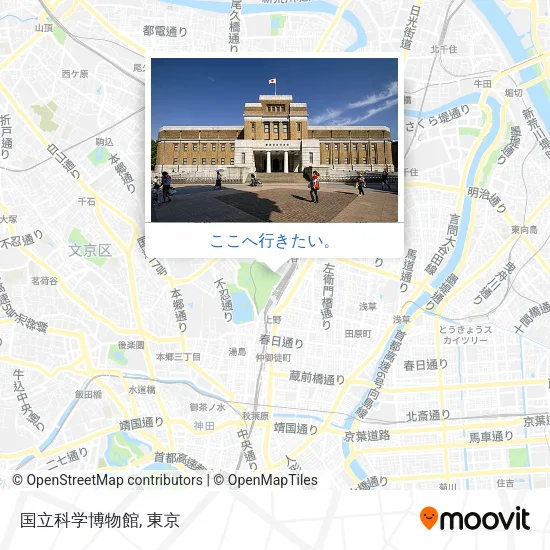 国立科学博物館地図