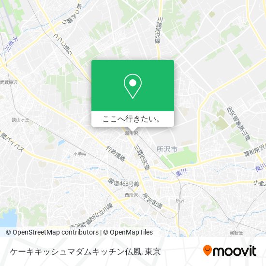 ケーキキッシュマダムキッチン仏風地図