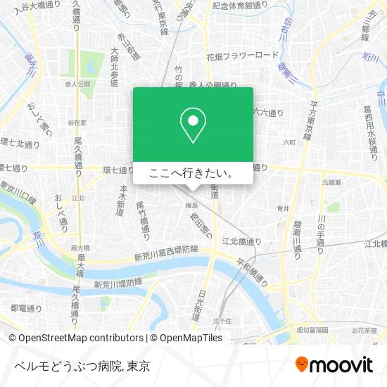 ベルモどうぶつ病院地図