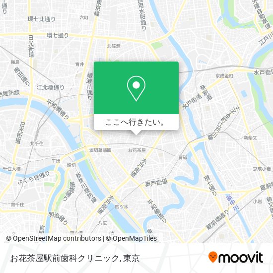 お花茶屋駅前歯科クリニック地図