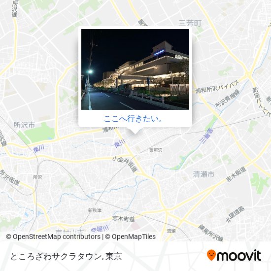 ところざわサクラタウン地図