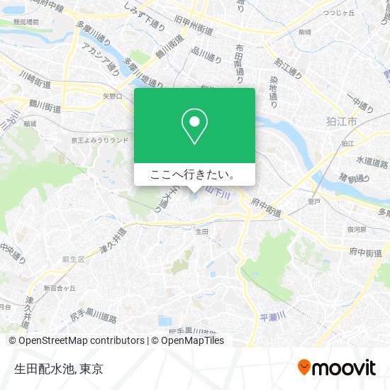 生田配水池地図