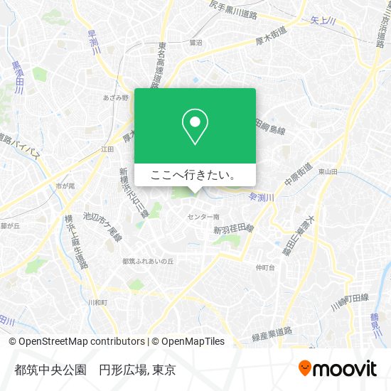 都筑中央公園　円形広場地図