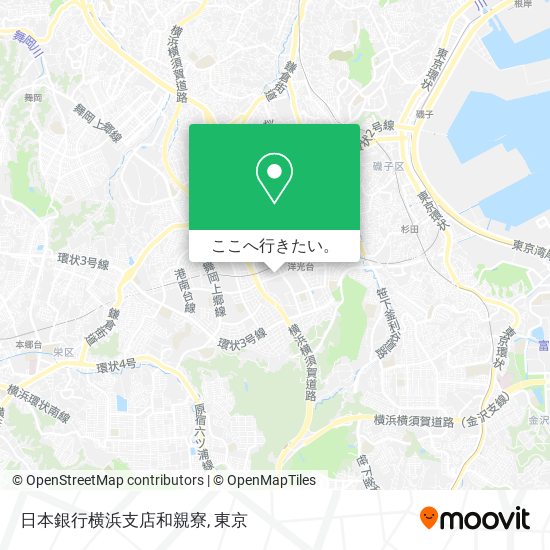 日本銀行横浜支店和親寮地図