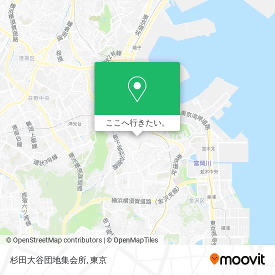 杉田大谷団地集会所地図