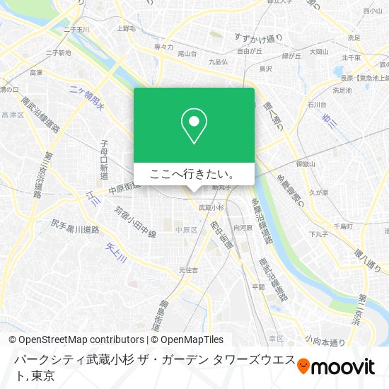 パークシティ武蔵小杉 ザ・ガーデン タワーズウエスト地図