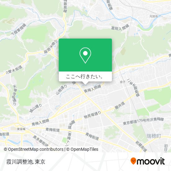 霞川調整池地図