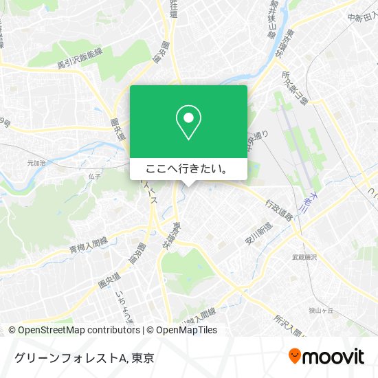 グリーンフォレストA地図