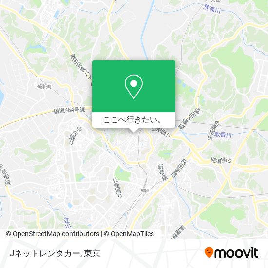 Jネットレンタカー地図