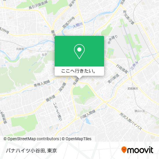 パナハイツ小谷田地図