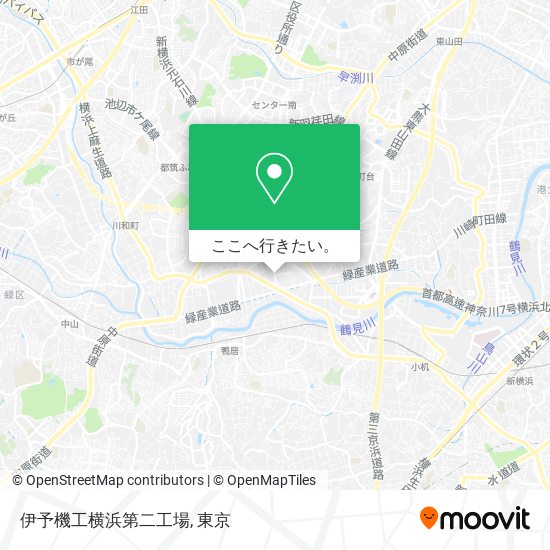 伊予機工横浜第二工場地図