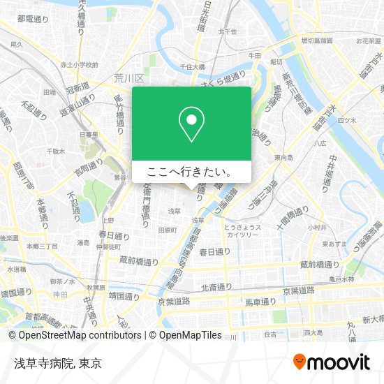 浅草寺病院地図