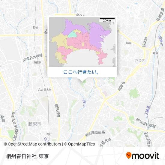 相州春日神社地図