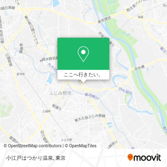 小江戸はつかり温泉地図