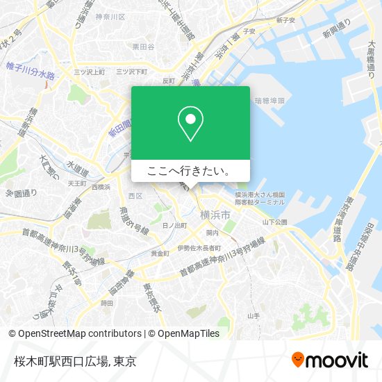 桜木町駅西口広場地図