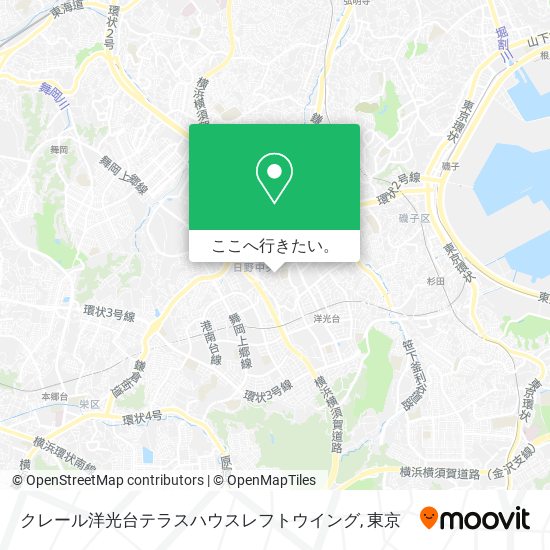 クレール洋光台テラスハウスレフトウイング地図