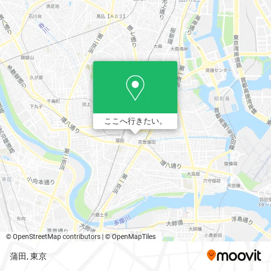 蒲田地図