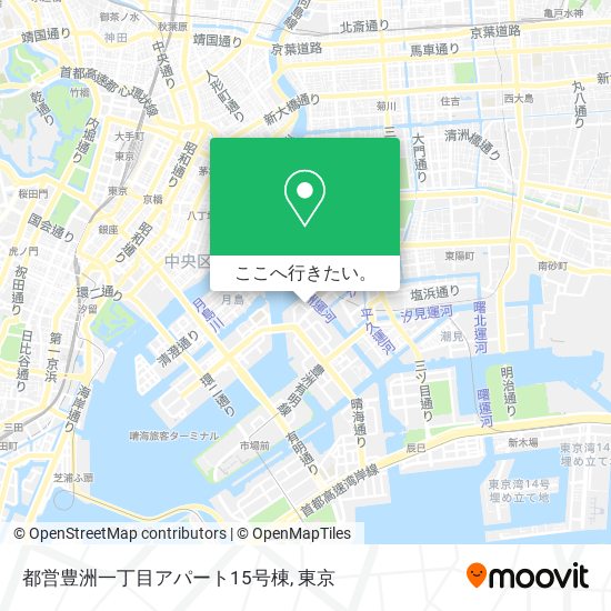 都営豊洲一丁目アパート15号棟地図
