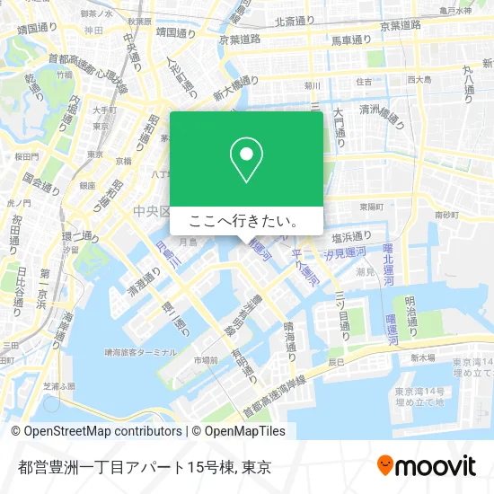 都営豊洲一丁目アパート15号棟地図