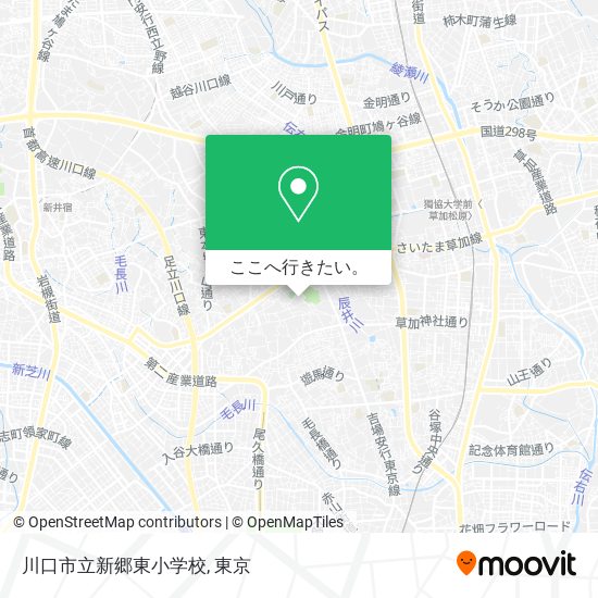 川口市立新郷東小学校地図