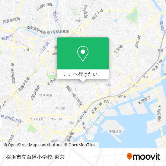 横浜市立白幡小学校地図