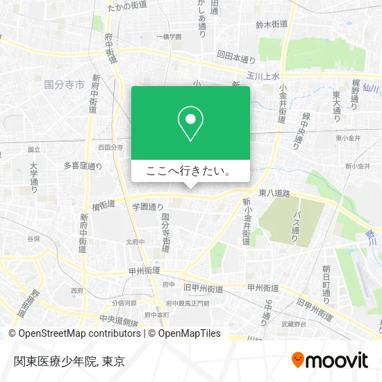 関東医療少年院地図