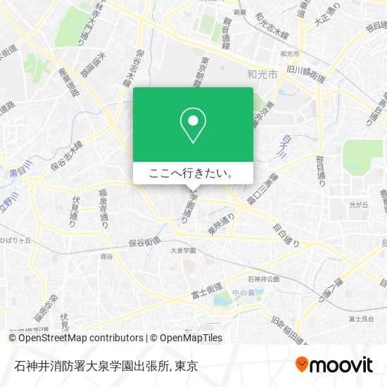 石神井消防署大泉学園出張所地図