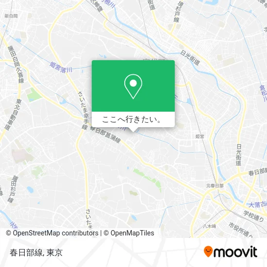 春日部線地図