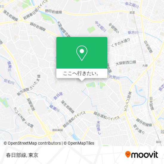 春日部線地図