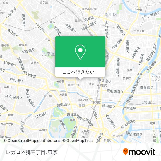 レガロ本郷三丁目地図