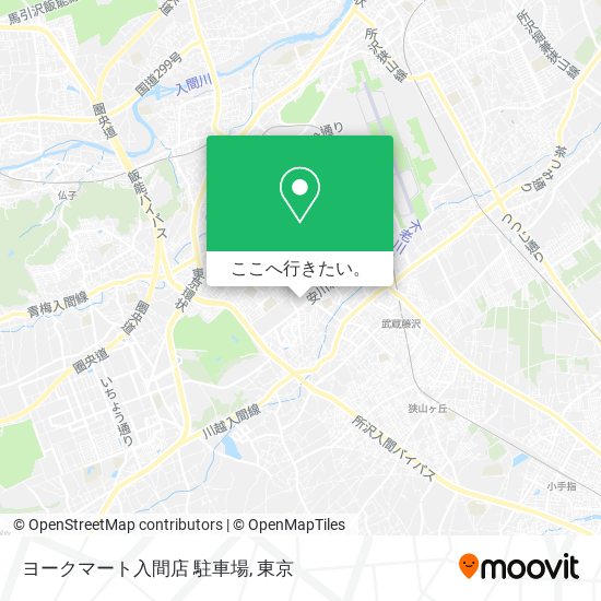 ヨークマート入間店 駐車場地図