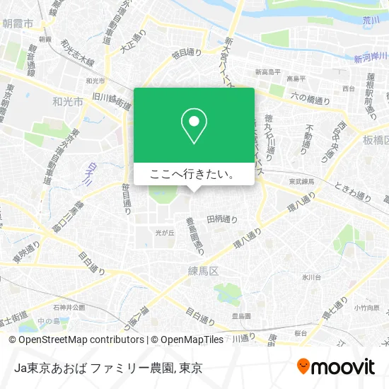 Ja東京あおば ファミリー農園地図