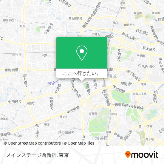 メインステージ西新宿地図