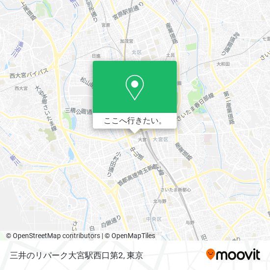 三井のリパーク大宮駅西口第2地図