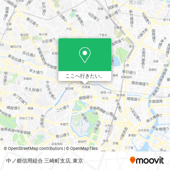 中ノ郷信用組合 三崎町支店地図