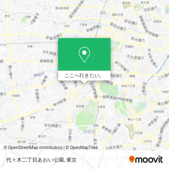 代々木二丁目あおい公園地図
