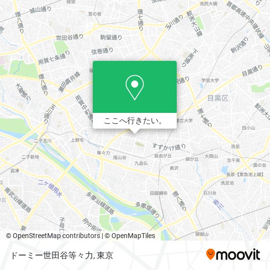 ドーミー世田谷等々力地図