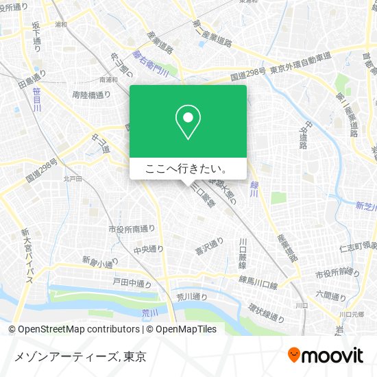 メゾンアーティーズ地図