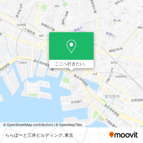 ららぽーと三井ビルディング地図