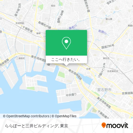 ららぽーと三井ビルディング地図