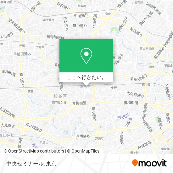 中央ゼミナール地図