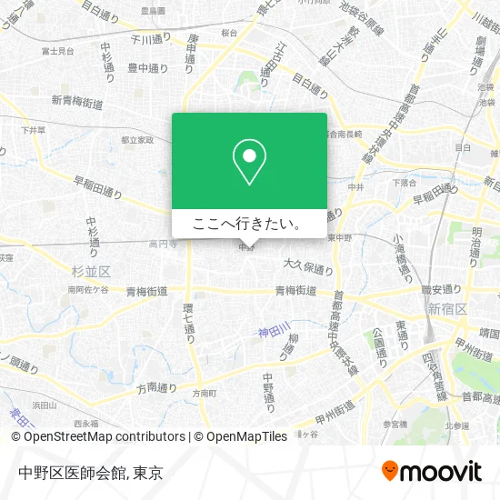 中野区医師会館地図