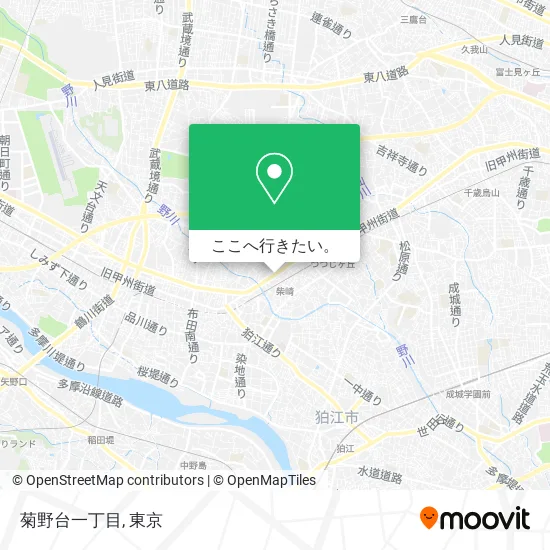 菊野台一丁目地図