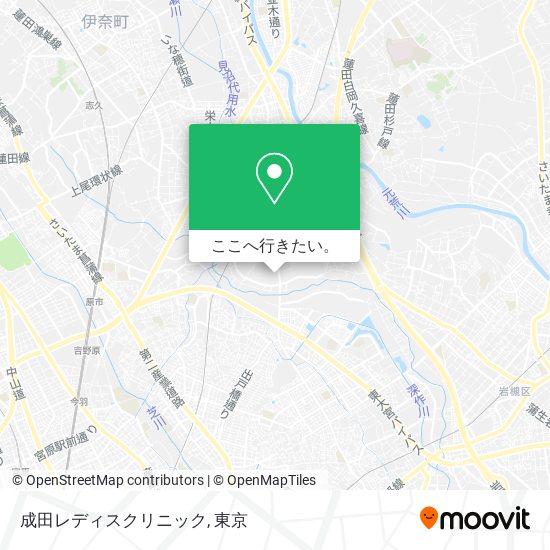 成田レディスクリニック地図
